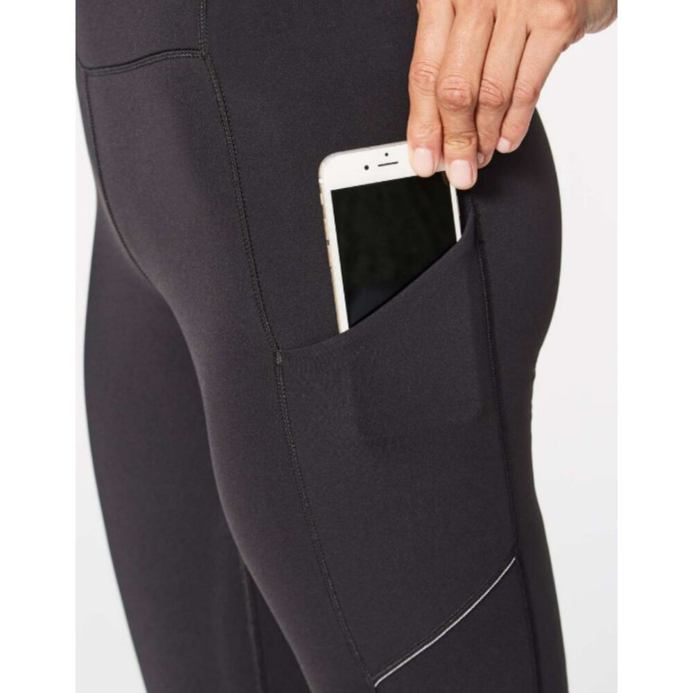 lululemon | Speed Up Crop (21") Sz 4 Black- shipping included - Picture 4 of 16